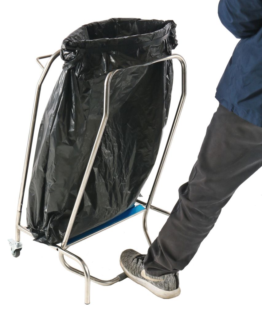 Soporte para bolsas de basura Combisteel con pedal