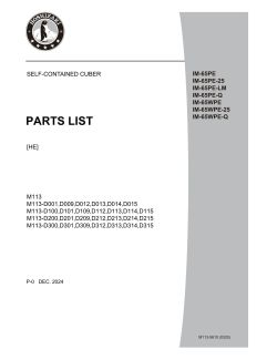 Liste der Einzelteile