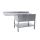 Lavello Saro, 2 lavabi, destro - l 2000 x p 600 mm