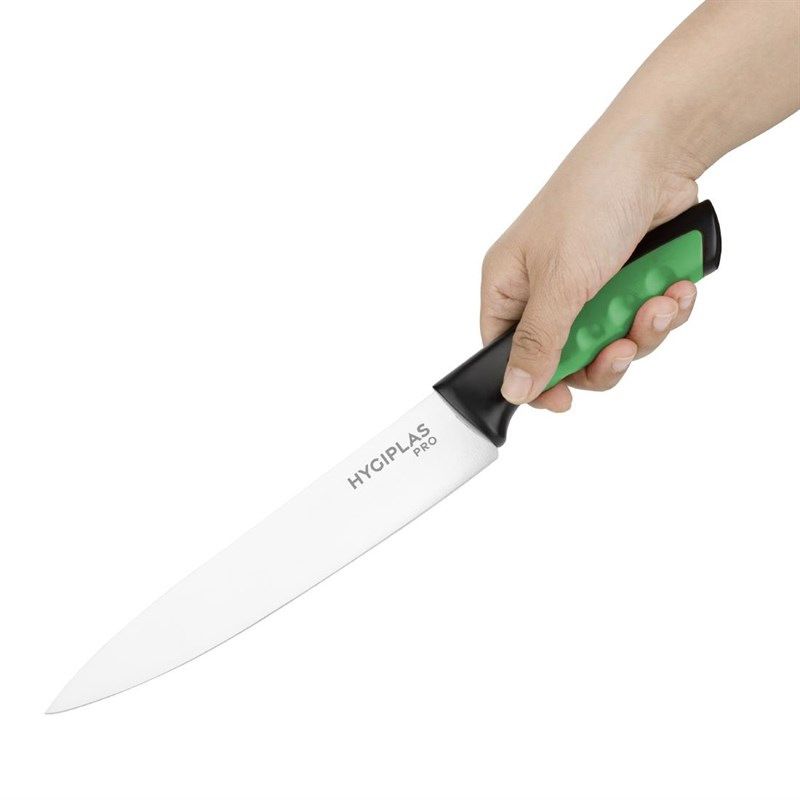 Hygiplas N&oacute;ż szefa kuchni Pro zielony 21,5 cm