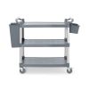 Carrello di servizio in polipropilene AmerBox con 3 ripiani - 1010x500x(H)960mm