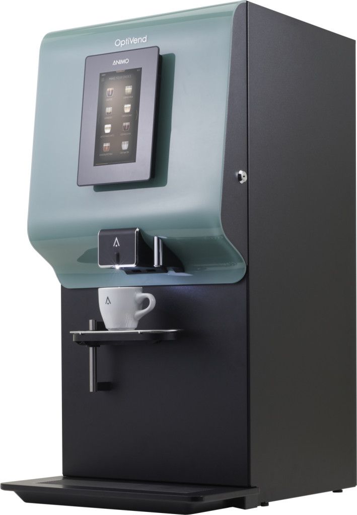 Animo OptiVend 22 TL Touch gr&uuml;n - 2 Instant-Beh&auml;lter, 2 Mixer