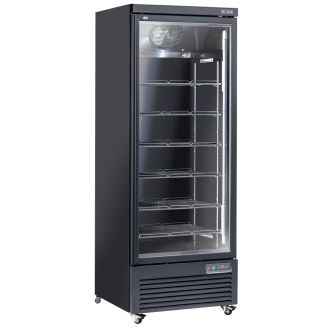 Diverso vertical refrigerator display case, 1 door, 615 liters - black