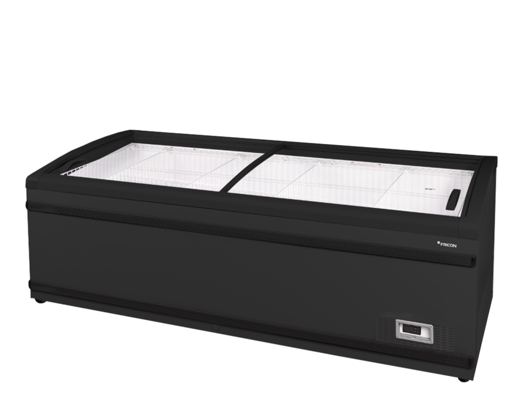 Tefcold NEWLINZ220B - Isola congelatore con coperchi scorrevoli in vetro
