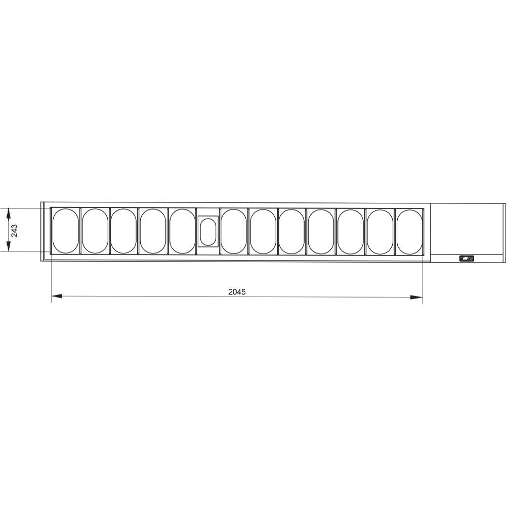 Diamond K&oslash;let struktur gn 12x1/4, 1x1/9, med lige diamant