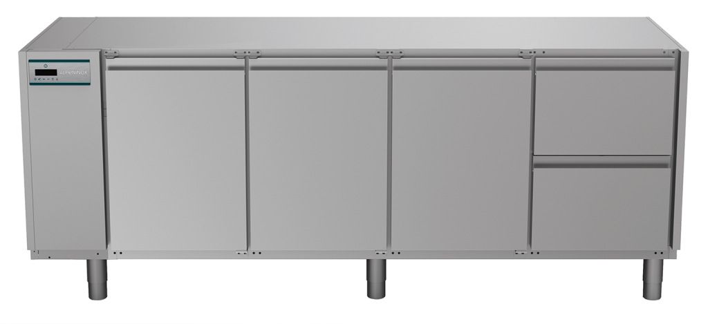 Bancada refrigerada NordCap, 4 compartimentos CRIO HPO 4-7011