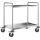 Plateforme &agrave; rouleaux en acier B.PRO 4, 4 pivotants, 2 freins