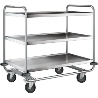 B.PRO Servierwagen 3L 4 Schwenkgelenke 2 Bremsen