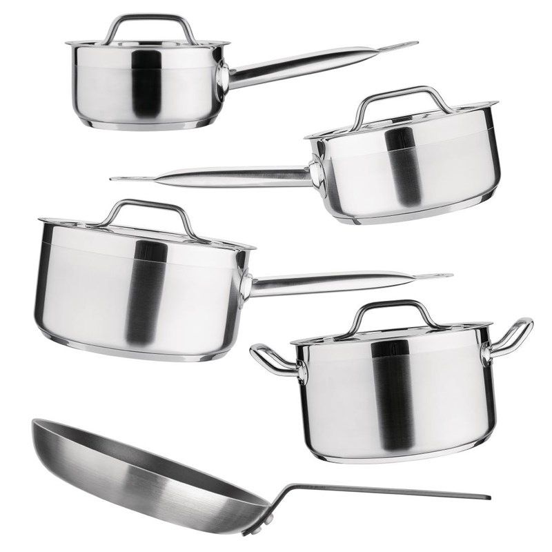 Vogue Nisbets Essentials Cook Like A Pro 5-Delige Pannenset