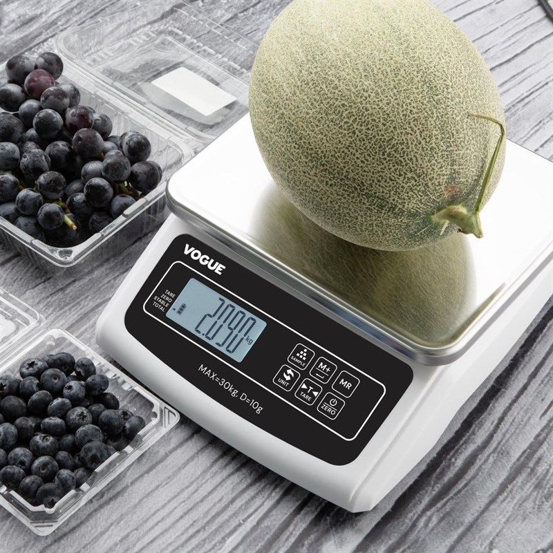 Vogue B&aacute;scula de plataforma el&eacute;ctrica de 30 kg