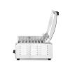 Hendi worstrolgrill, 1-zone met energiebesparend deksel, 230V/790W, 566x450x(H)259mm