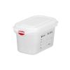 Recipiente Hendi gN 1/9 em polipropileno - GN 1/9 - 1L