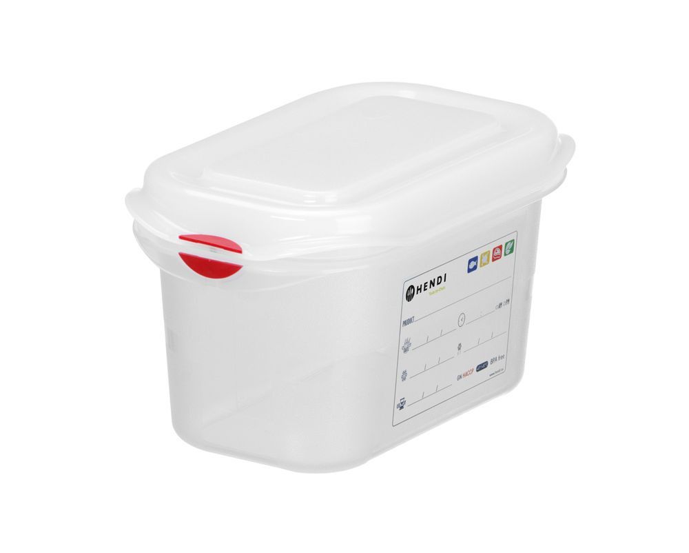 Recipiente Hendi gN 1/9 em polipropileno - GN 1/9 - 1L