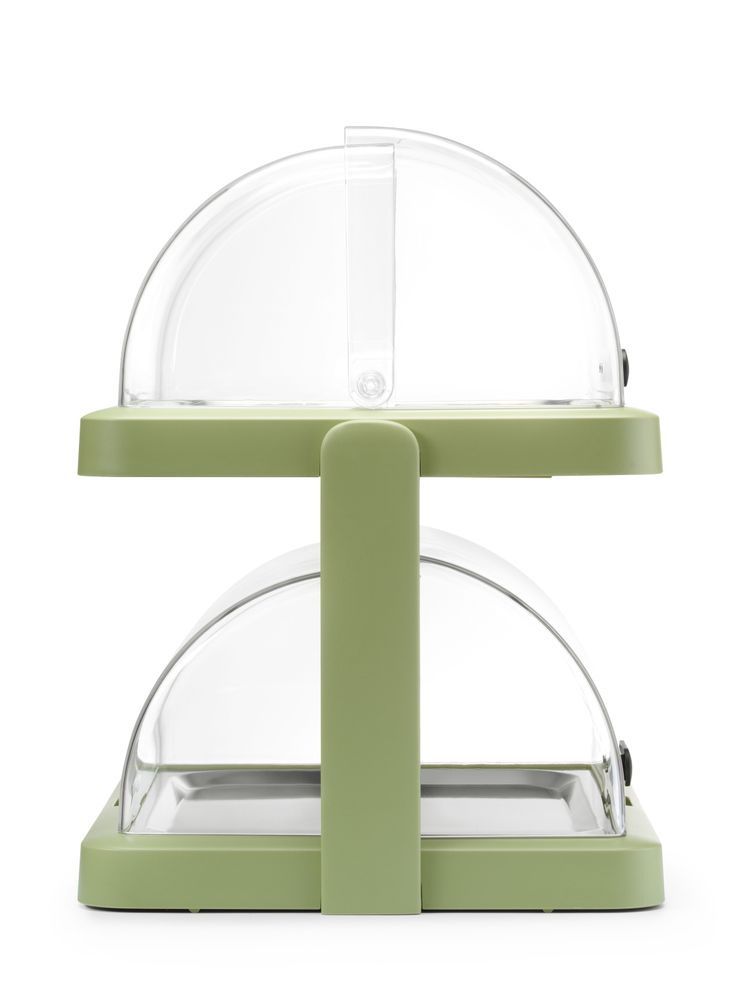 Vitrina refrigerada Hendi Duo con tapa enrollable UNIQ, verde, 480 x 355 x (alto) 480 mm