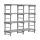 REA Gr&aring; Euro-reol 4 hylder 1500(l)x600(d)x1750(h)mm