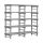 Estante REA Grey Euro com 5 prateleiras, 2000 (comprimento) x 600 (profundidade) x 1850 (altura) mm