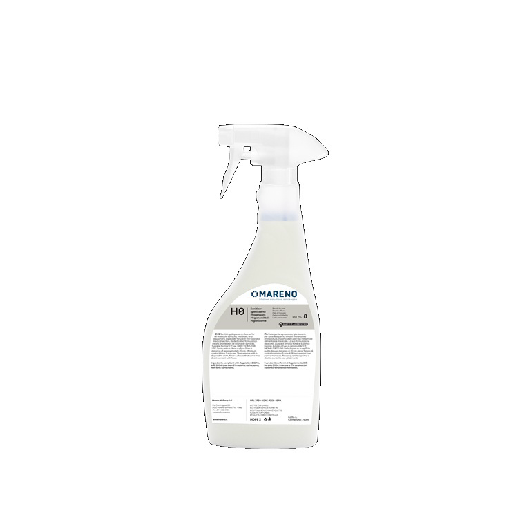 Mareno HO desinfecterend reinigingsmiddel flacon 750ml (6 stuks)