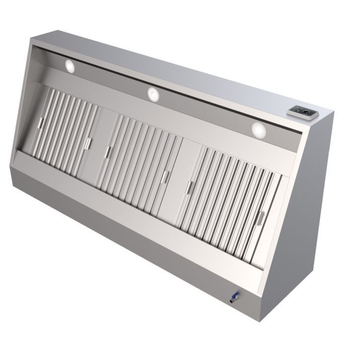 Combisteel wandkap - Inclusief Motor - 3000 x 1100