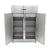 Maxima Frigorifero - 1200 L - 6 ripiani regolabili (2/1 GN) - Acciaio inox - con ruote