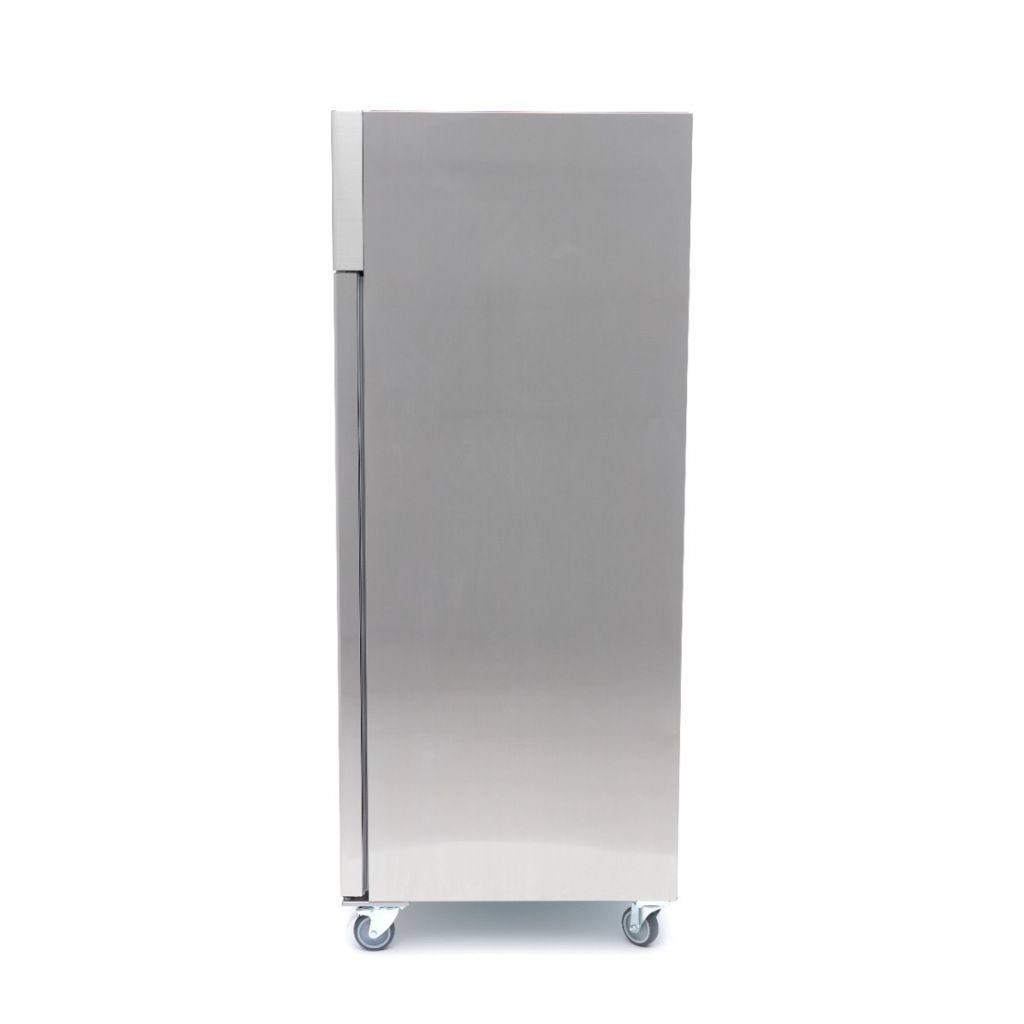 Maxima Frigorifero - 1200 L - 6 ripiani regolabili (2/1 GN) - Acciaio inox - con ruote