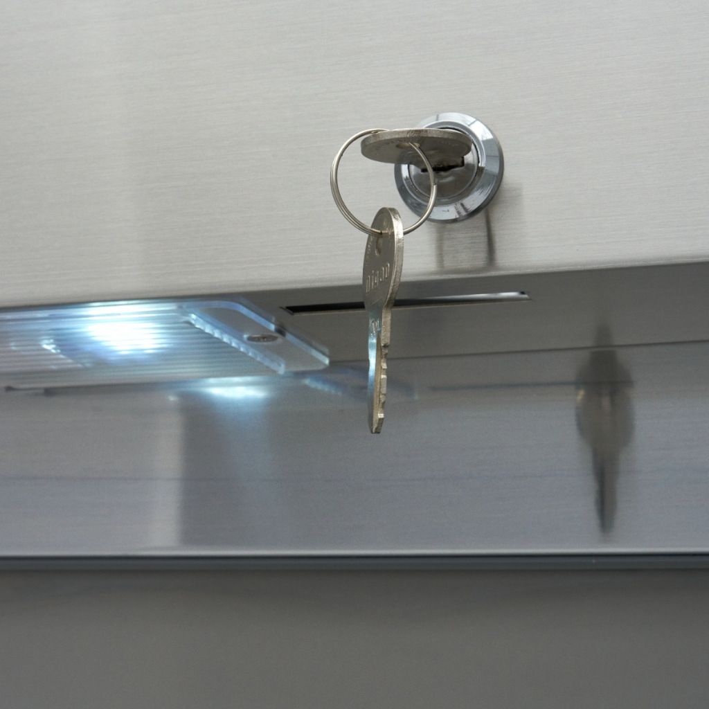 Maxima Frigorifero - 1200 L - 6 ripiani regolabili (2/1 GN) - Acciaio inox - con ruote