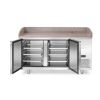 pizza cooling table with granite worktop, 2-doors, 250L, Granite, 230V/250W, 1510x800x(H)875mm