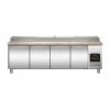 COMBISTEEL Encimera de granito Saladette de 4 puertas