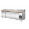 COMBISTEEL Encimera de granito Saladette de 4 puertas