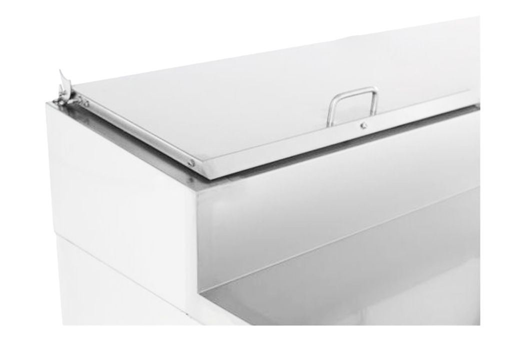 COMBISTEEL Encimera de granito Saladette de 4 puertas
