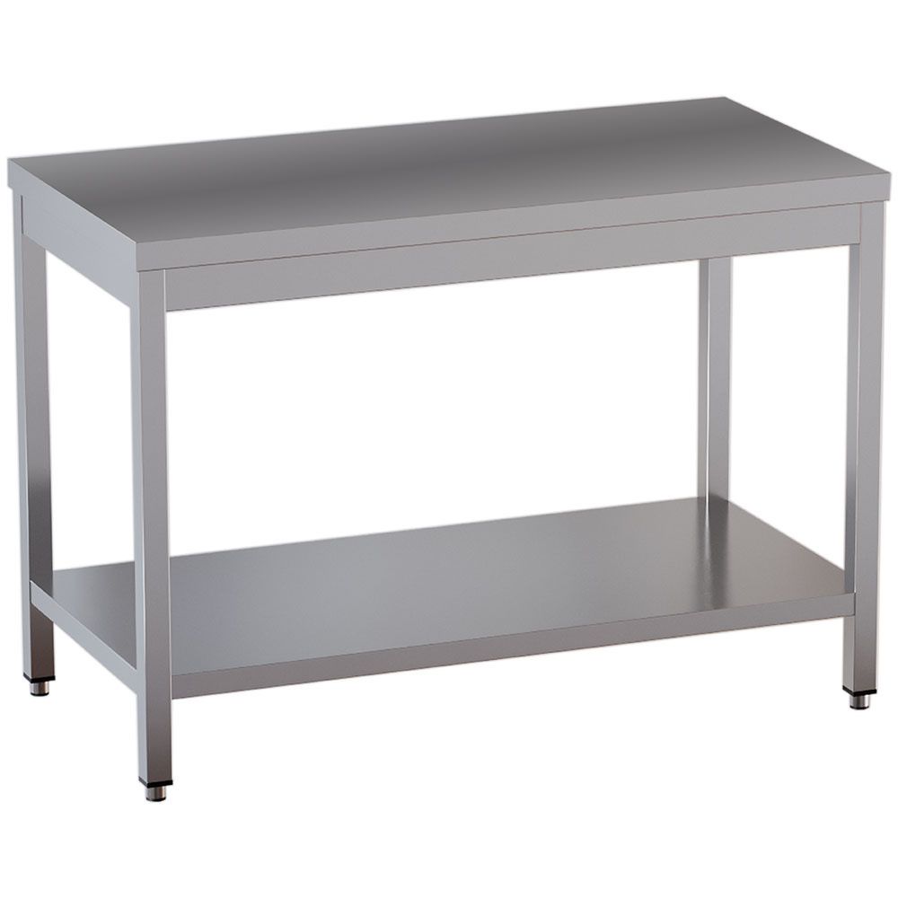 Diverso Eco work table with lower shelf