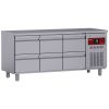 Mesa refrigerada ventilada Diamond com 6 gavetas GN 1/2 - 405L
