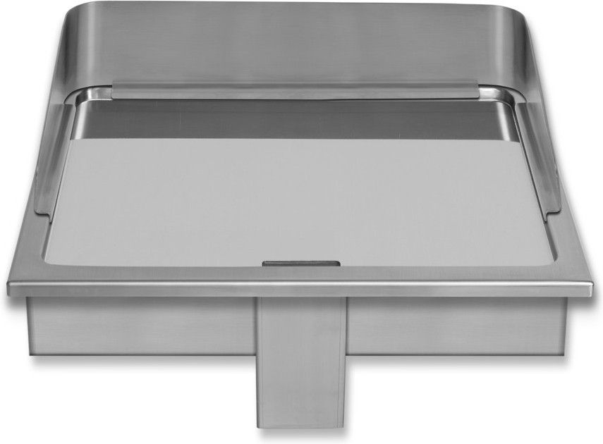 Plaque de cuisson encastrable Berner, finition chrom&eacute;e lisse, 20 kW, 3 zones, 1400 mm