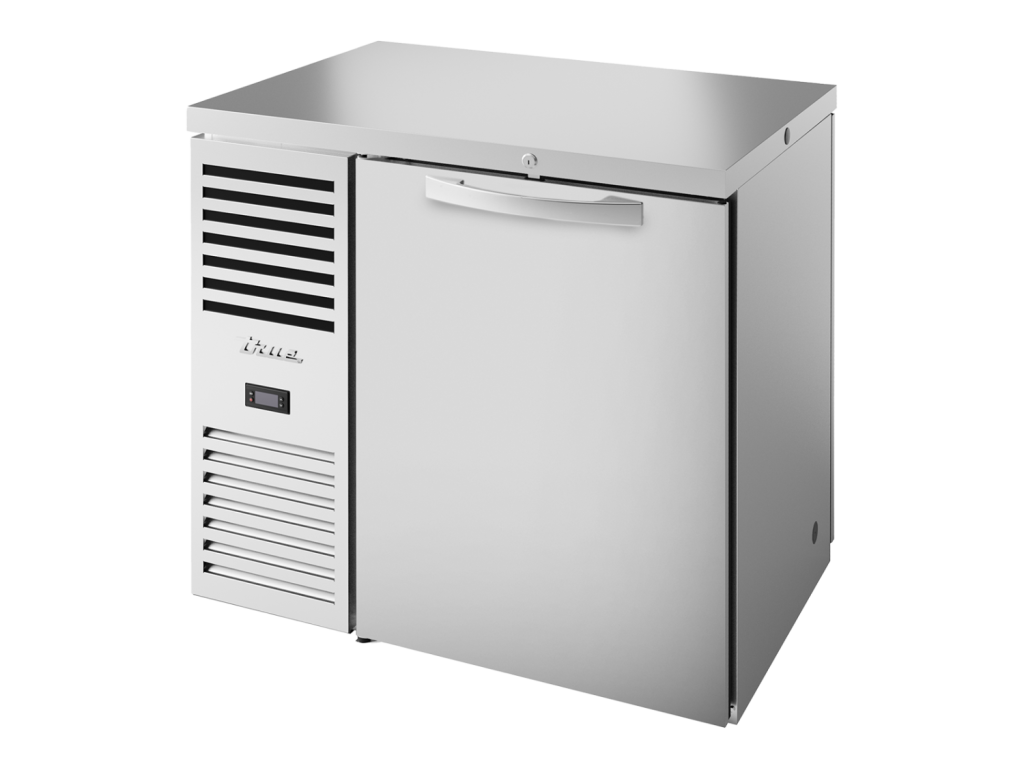 True doorgeef barkoelkast 1-deurs - 350L - RVS
