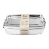 Fiesta Envase reutilizable de acero inoxidable para llevar comida, 180x120 mm