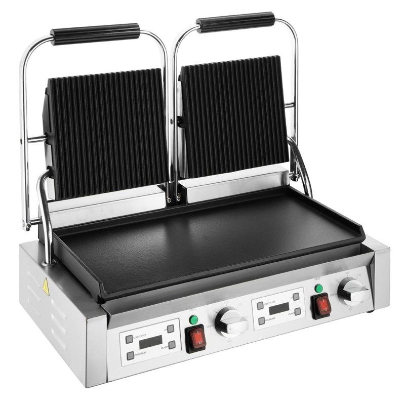 Buffalo Double Contact Grill Ribbed/Smooth