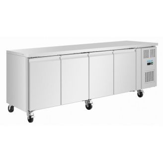 Polar U-Series four-door slim refrigerated workbench