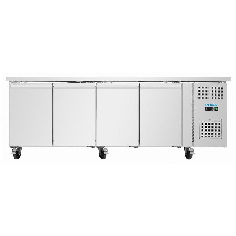 Polar Banco da lavoro refrigerato sottile a quattro ante serie U