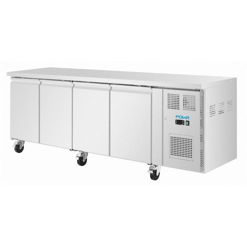 Polar Banco da lavoro refrigerato sottile a quattro ante serie U