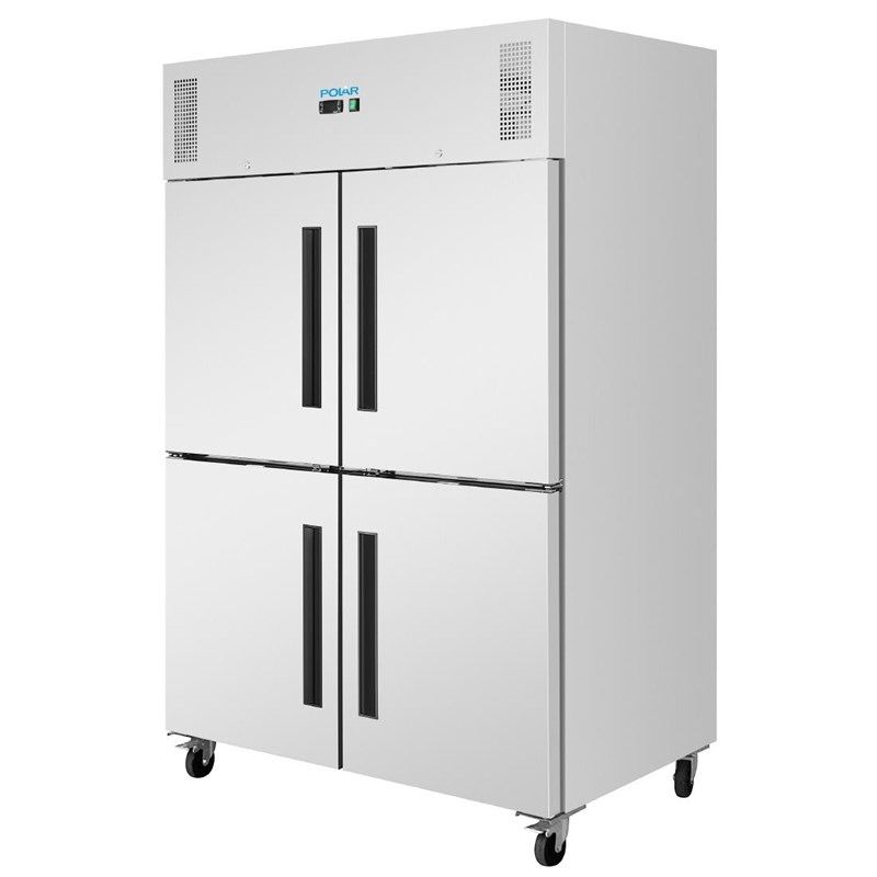 Polar Refrigerador gastronorm vertical de doble puerta tipo granero Serie G de 1200 litros