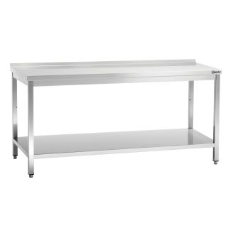 Mesa de trabalho Bartscher com backsplash 700 1800mm