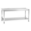 Bartscher work table with backsplash 700 1800mm