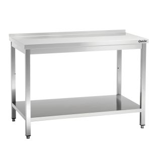 Mesa de trabalho Bartscher com backsplash 700 1400mm