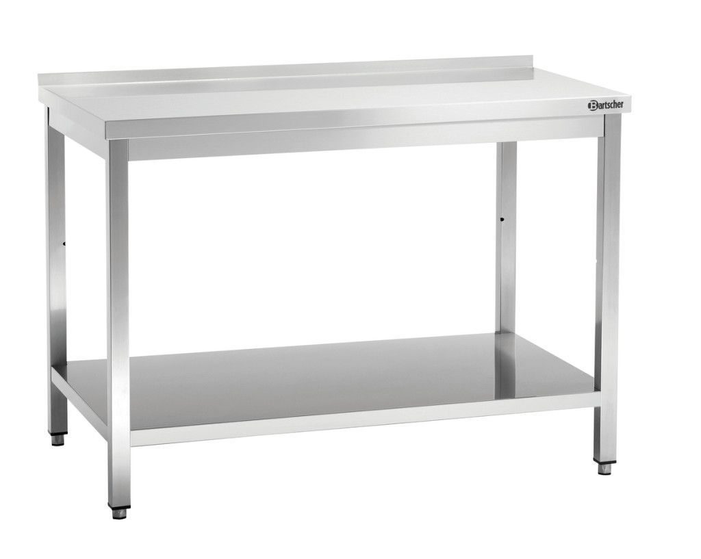 Mesa de trabajo Bartscher con salpicadero 700 1400mm