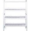 Saro prateleira de alum&iacute;nio com grades de pl&aacute;stico 475x1152mm