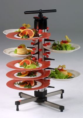 Saro Sistema de empilhamento de t&aacute;buas Plate-Mate, modelo de mesa TM-24