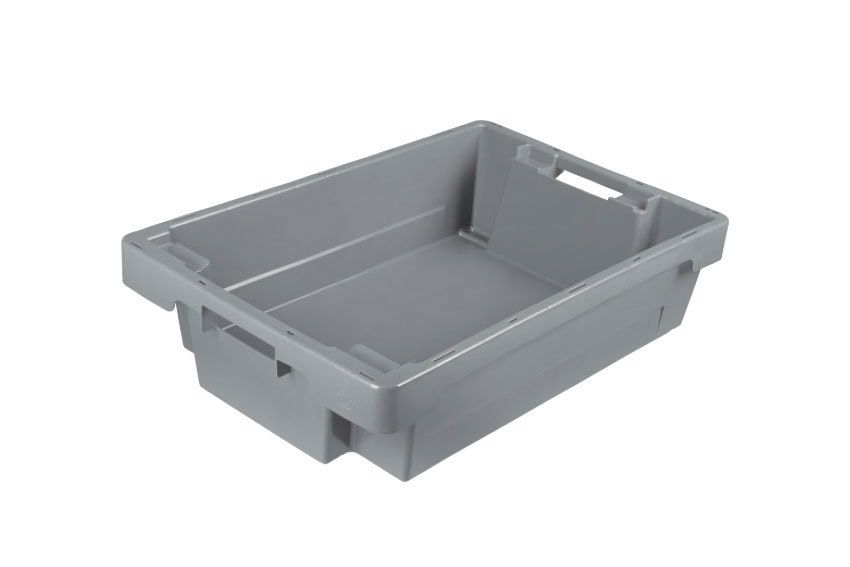 Werit EN Nestable rotary stacking bin 25L - 600x400x150mm - closed