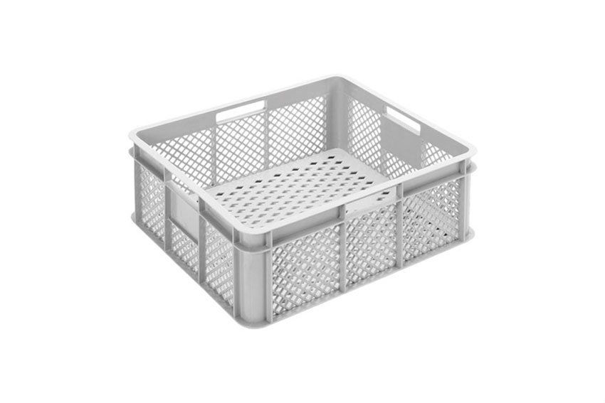 Qubb Stackable Storage Bin Multi 18L - 400x350x160mm - perforated