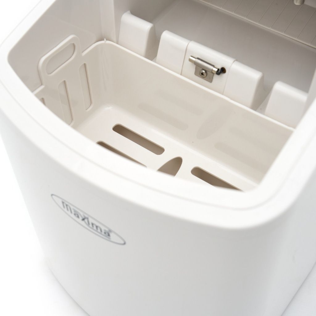 Maxima M&aacute;quina de gelo em cubos - 10-12 kg/dia - Cubos de gelo ocos - Resfriamento a ar - Branca