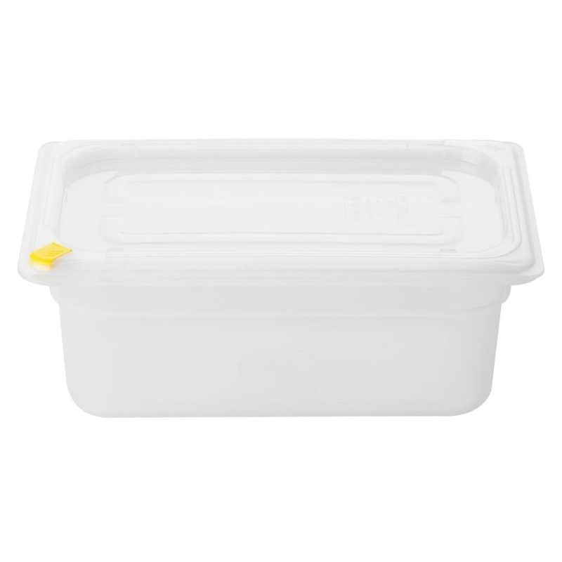 Hygiplas Pojemnik Click PP GN 1/4 z pokrywką i 2,5 l (4 sztuki)