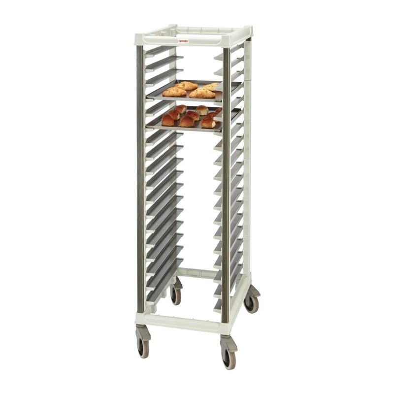 Cambro Ultimate full-height bakery trolley with extended rail